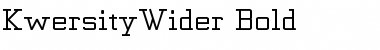Download KwersityWider Bold Font
