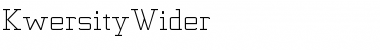 Download KwersityWider Regular Font