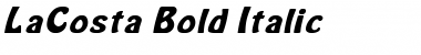Download LaCosta Bold Italic Font