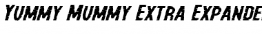 Download Yummy Mummy Extra-Expanded Italic Expanded Italic Font