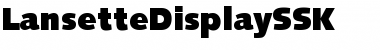 Download LansetteDisplaySSK Regular Font
