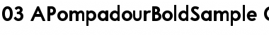 Download A Pompadour Bold Sample Regular Font