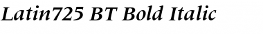 Download Latin725 BT Bold Italic Font