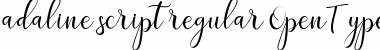 Download adaline script Font