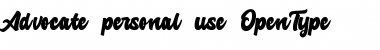 Download Advocate Script Font