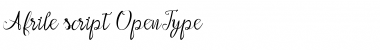 Download Afrile script Font