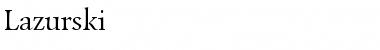 Download Lazurski Font