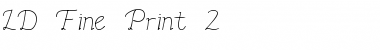 Download LD Fine Print 2 Font