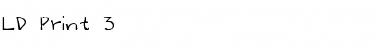 Download LD Print 3 Font