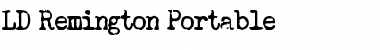 Download LD Remington Portable Font