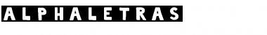 Download alphaletras Font Download alphaletras Font
