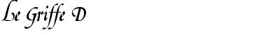 Download Le Griffe D Font
