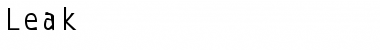 Download Leak Font