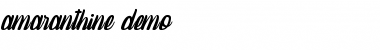 Download amaranthine demo Font Download amaranthine demo Font