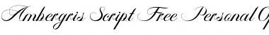 Download Ambergris Script Free Personal Font