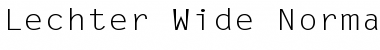 Download Lechter Wide Font