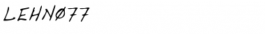 Download LEHN077 Font