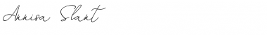 Download Annisa Slant Font