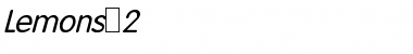 Download Lemons 2 Font