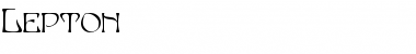 Download Lepton Normal Font Title Preview