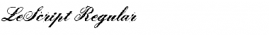 Download LeScript Font
