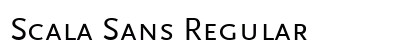 Scala Sans Regular Font Scala Sans Regular Font Preview