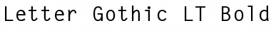 Download LetterGothic LT Font