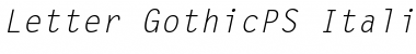 Download Letter GothicPS Font