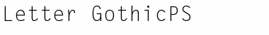 Download Letter GothicPS Font