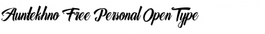 Download Auntekhno Script Free Font