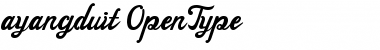 Download ayangduit Font
