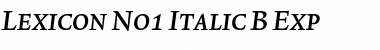 Download Lexicon No1 Italic B Exp Font