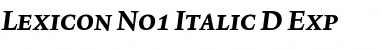 Download Lexicon No1 Italic D Exp Font