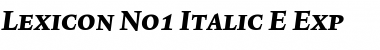 Download Lexicon No1 Italic E Exp Font