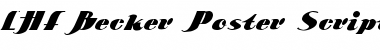 Download LHF Becker Poster Script Font