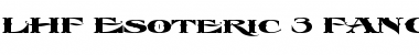 Download LHF Esoteric 3 FANCY Font