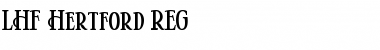 Download LHF Hertford REG Font