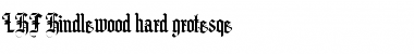 Download LHF Hindlewood hard grotesqe Font