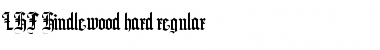 Download LHF Hindlewood hard regular Font