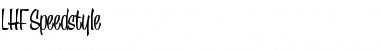 Download LHF Speedstyle Font