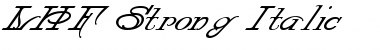 Download LHF Strong Italic Font