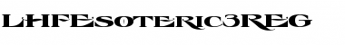 Download LHF Esoteric 3 REG Font
