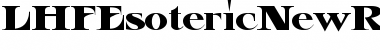 Download LHF Esoteric New REG Font