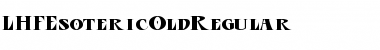 Download LHF Esoteric Old | Regular Font
