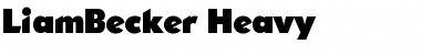 Download LiamBecker-Heavy Regular Font Title Preview