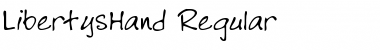 Download LibertysHand Regular Font Title Preview