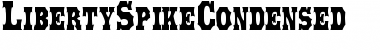 Download LibertySpikeCondensed Regular Font Title Preview