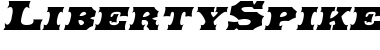 Download LibertySpikeExtended Oblique Font Title Preview
