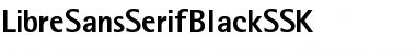 Download LibreSansSerifBlackSSK Regular Font Title Preview
