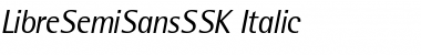 Download LibreSemiSansSSK Italic Font Title Preview